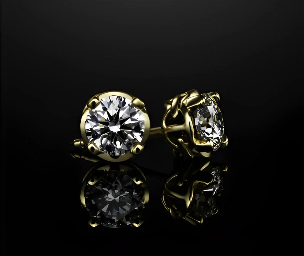 Fashion Jewelry 1.2 Carat Small Lab Grown Diamond Earrings Studs Price